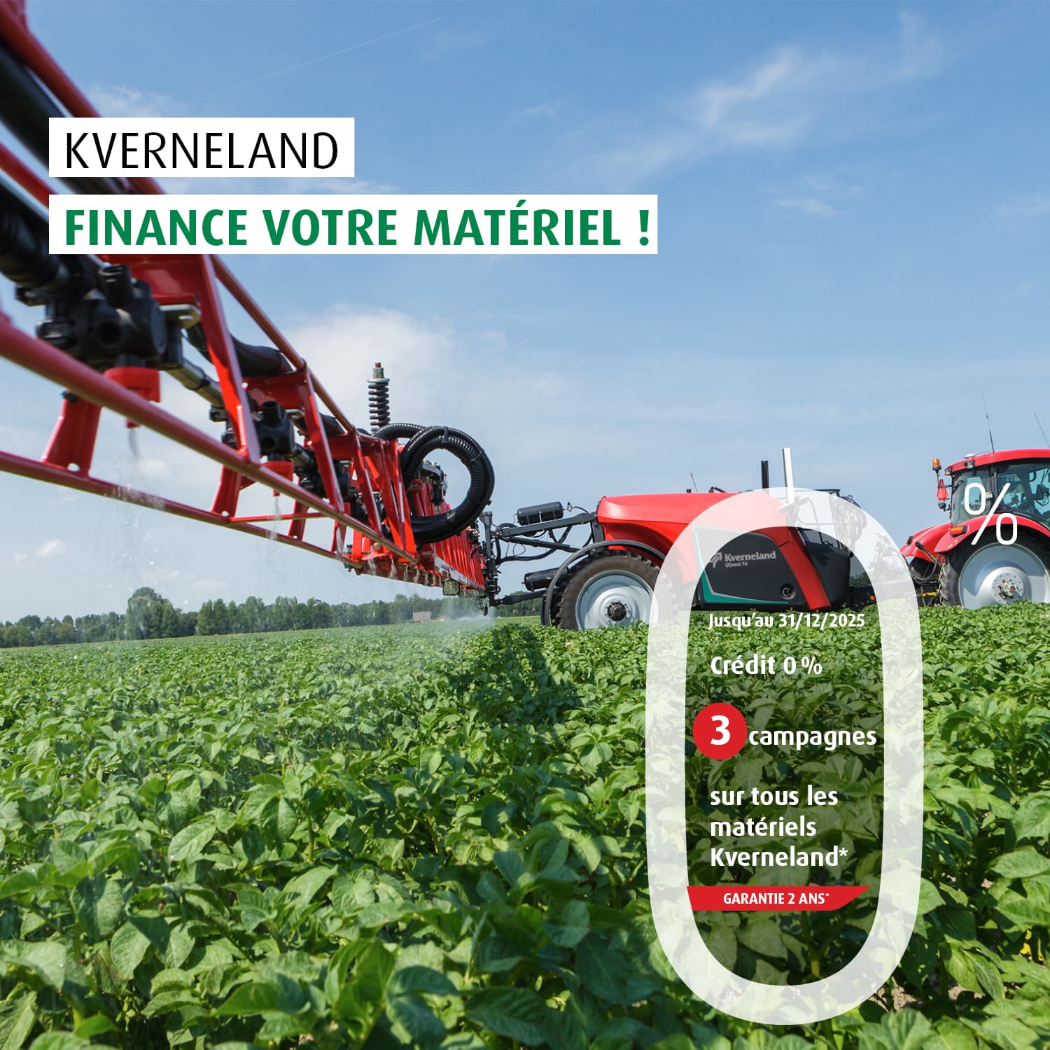 Offre de financement Pulvérisateurs