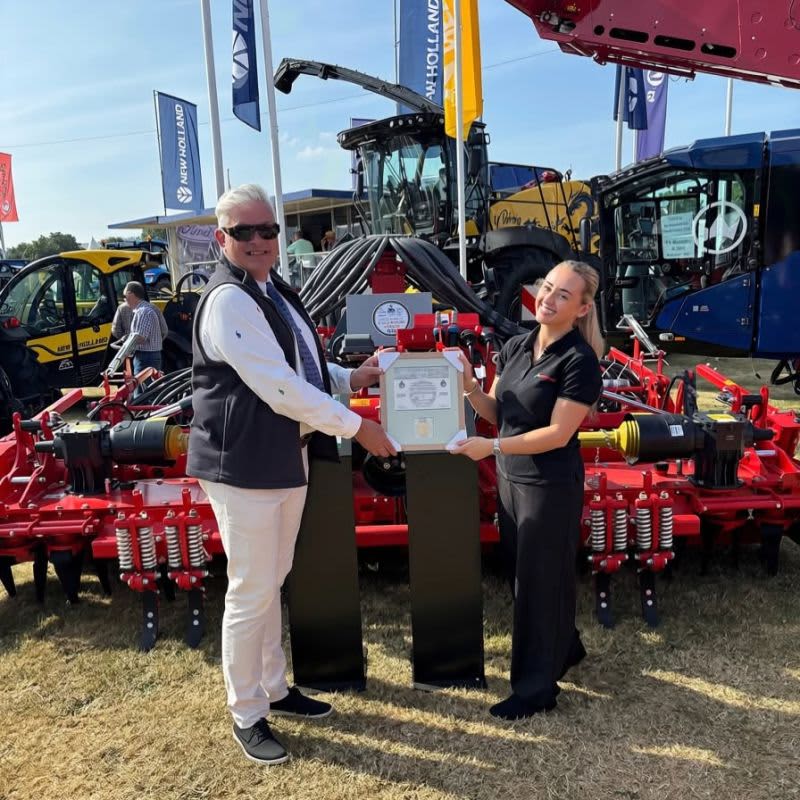 Kverneland Group UK receives Dr Alban Davies Trophy at the Royal Welsh Show