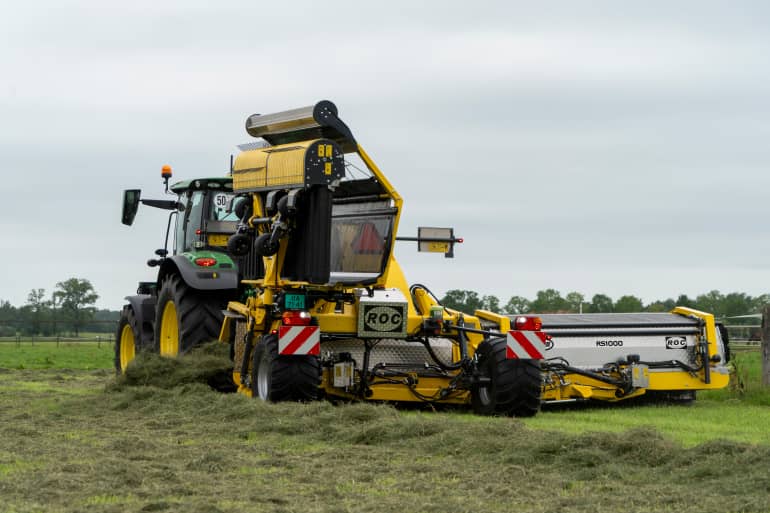 Gedeeltelijk inklapbare werkpositie