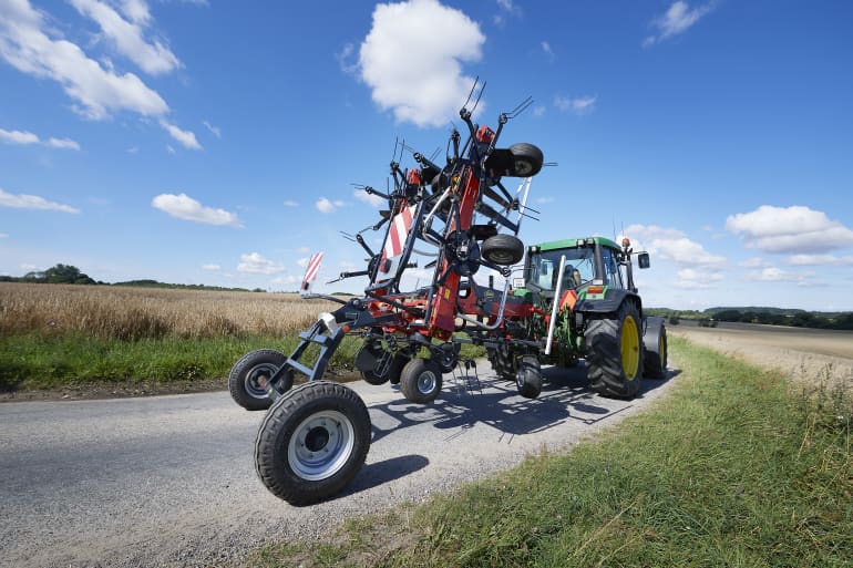 Tedders, Trailed - VICON FANEX 904C - 1124C, purpose-built for smaller tractor but will also operate with larger ones