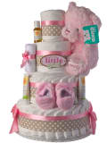 Daddy's Little Girl 4 Tier Diaper Cake by Lil' Baby Cakes