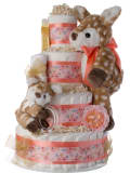 O Deer Girls Diaper Cake by Lil' Baby Cakes
