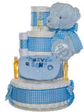 Heaven Sent Diaper Cake for Boys by Lil' Baby Cakes