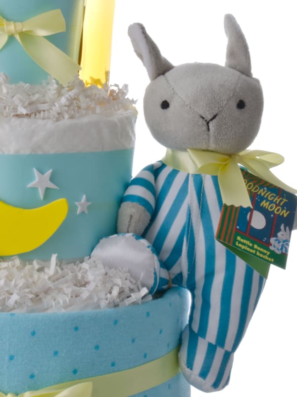 Goodnight Moon Rabbit Baby Shower Diaper Cake