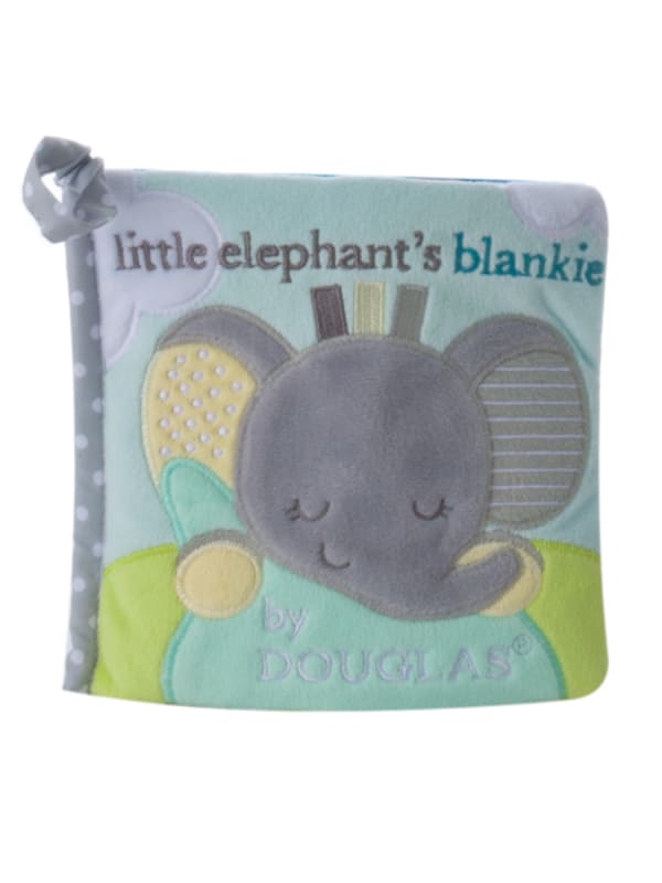 Elephant Blankie Neutral Diaper Cake and Book