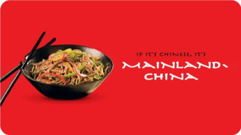 Mainland China Gift Card