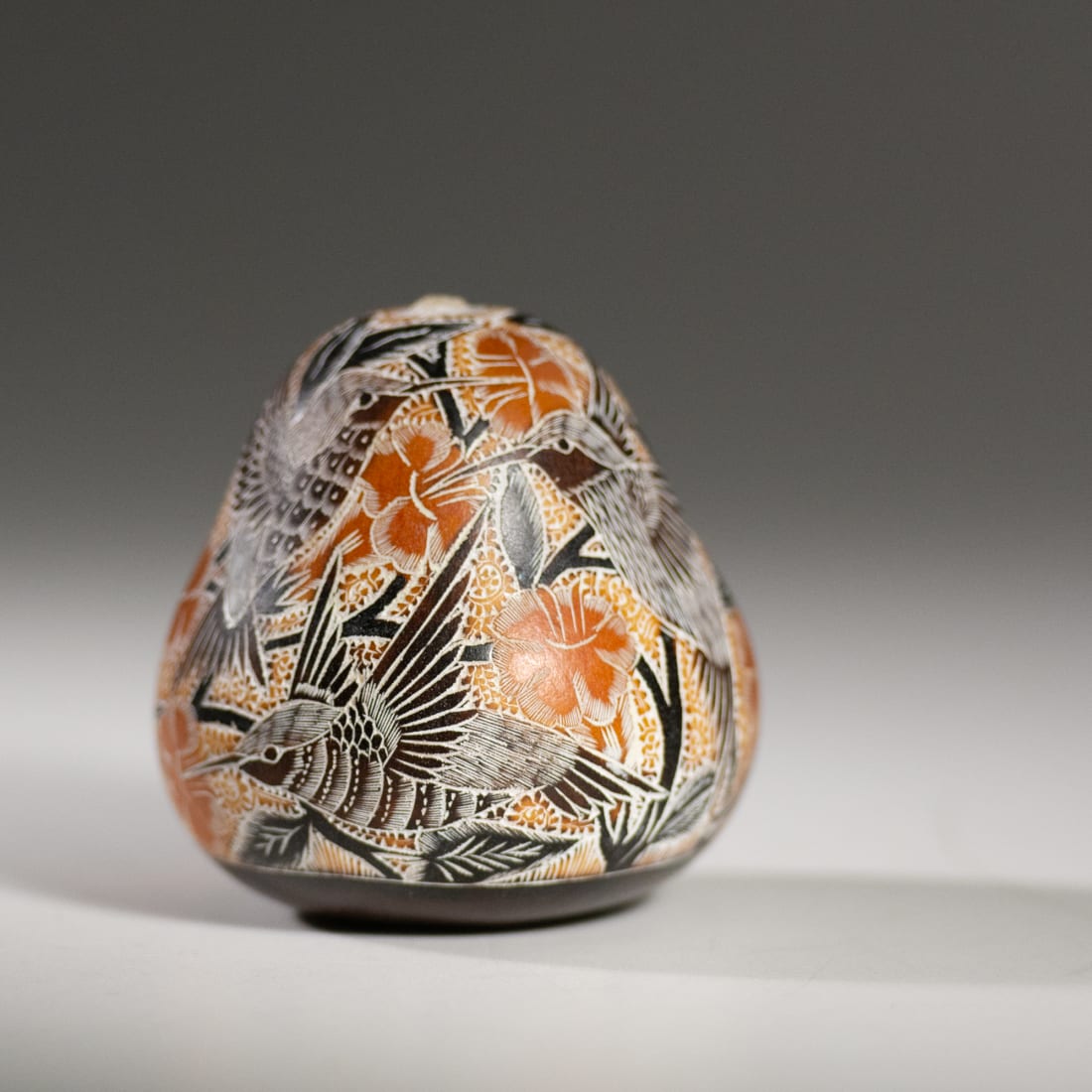 Adorable Hummingbird Focal Bead Recycled Buffalo Bone Bali Carving Good for Pendant For Gift E124