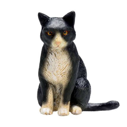 Mojo Istuva kissa mustavalkoinen 