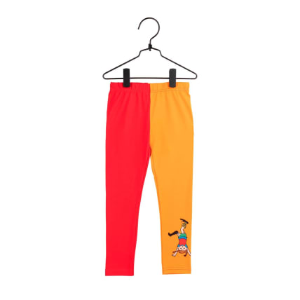 Peppi Pitkätossu Peppi-leggingsit punainen/oranssi