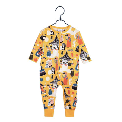 Muumi Karuselli-pyjama keltainen