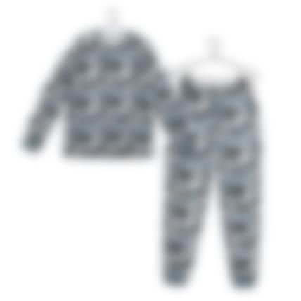 Muumi Jääkarhu-pyjama miesten malli sininen