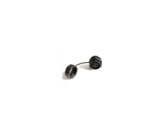 2Pin panel-mount socket with protective cap