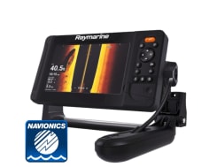 Element 7 HV w/ HV-100 Transom Ducer (Navionics Silver Europe Chart)
