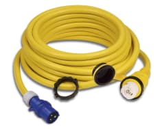 Cordset, 32A 230V, 15M, With European Plug, Yellow