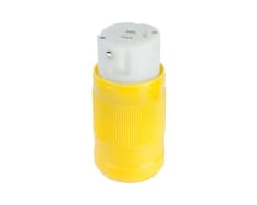 Female Connector, 50A 125V, Yellow