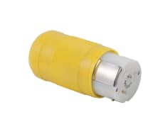 Female Connector, 50A 125/250V, Yellow