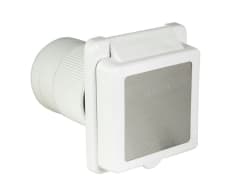 Inlet, 50A 125/250V, Square, White
