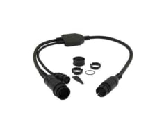 Y-Cable (25 & 7 pin to 25 pin) to attach a RealVision 3D (RV-xxx) Transducer & an Airmar (7 pin) transducer to AXIOM R