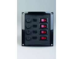 Switch Panel 4-fuses Black