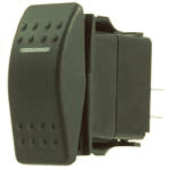 Rocker Switch (Single) - Single Illuminated IP67 Rocker Switch on-off (with actuator)