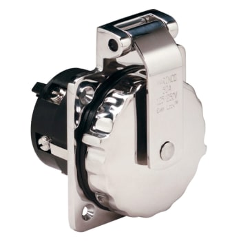Inlet, 50A 125/250V, Stainless Steel, Without Enclosure