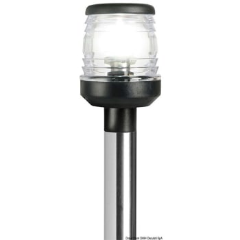Stainless Steel Light Pole 100 cm with Back Plastic Light (x1)