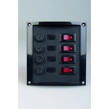 Switch Panel 4-fuses Black
