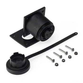 IP68 - Specified Pin Variant Bulkhead Socket and Cap Kit. Screw Connection. Supplied with Stainless Steel Fixing Screws. - 2-Pin