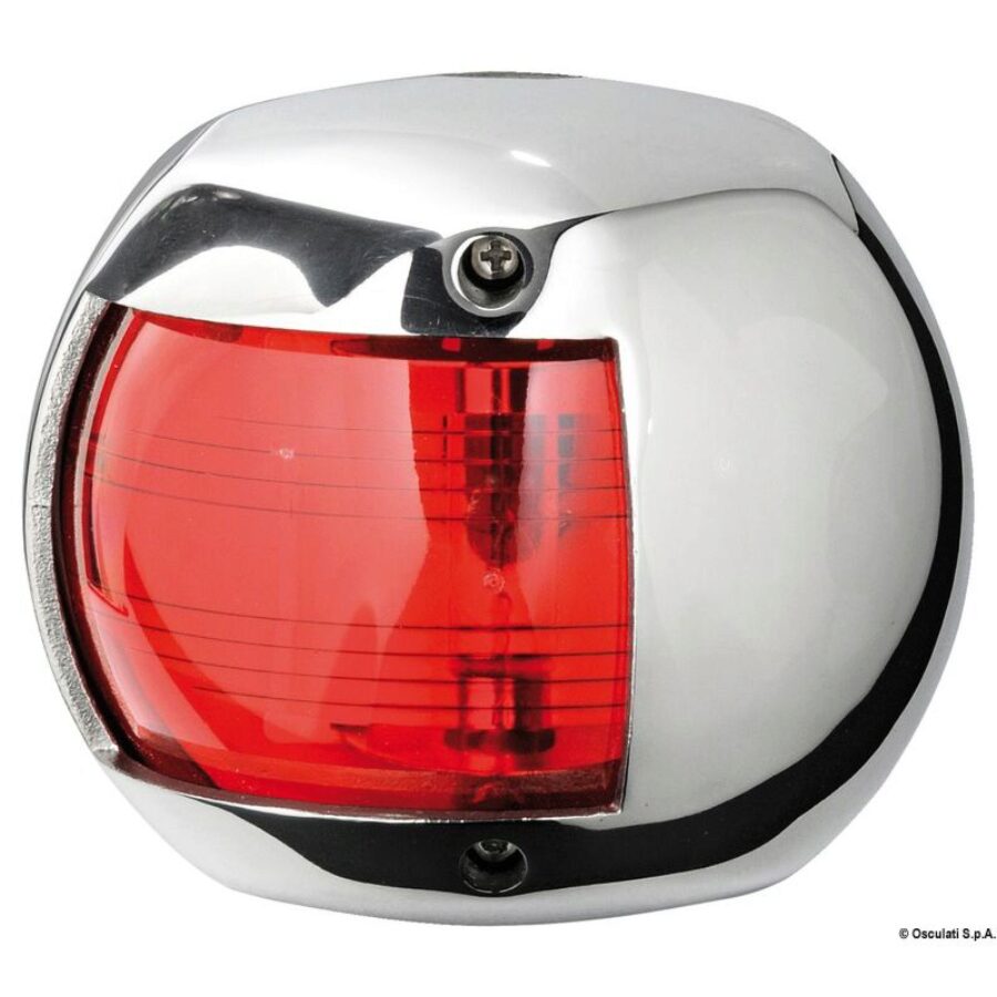 Classic 12 Navigation Lights Made of Mirror-Polished AISI316 Stainless Steel - 112,5u00b0 right green