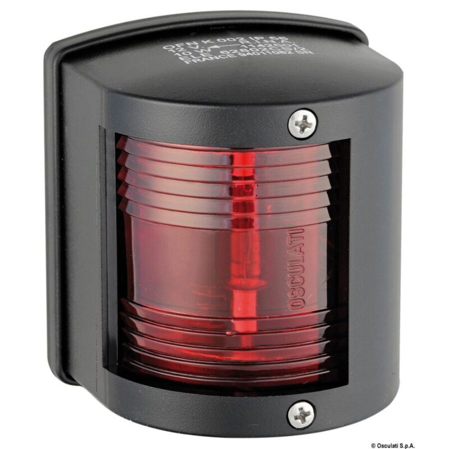 Utility 77 Navigation Lights - 112,5u00b0 left red - Black