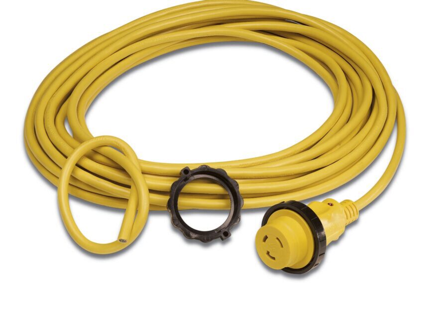 Cordset 16A 230V 50' Yellow