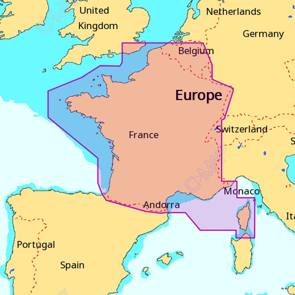 C-Map MAX-N+ Wide EW-Y065 France Coastal & Inland (MEWY065-SD)