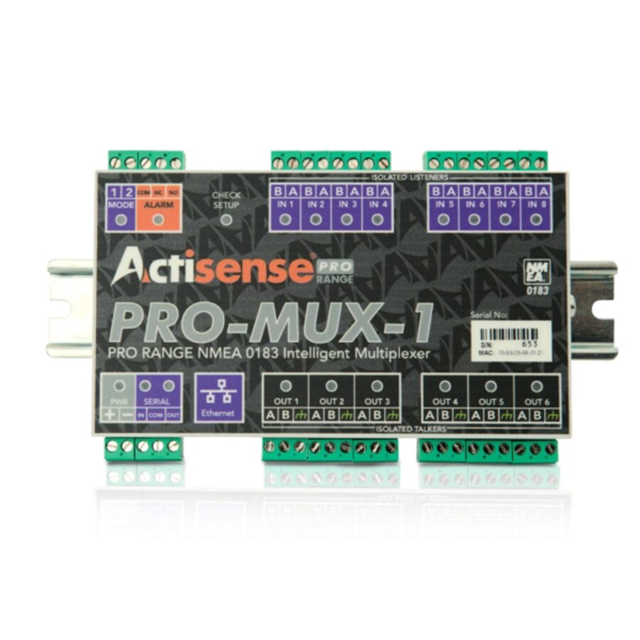 Professional NMEA Multiplexer 2 inputs 12 outputs screwless