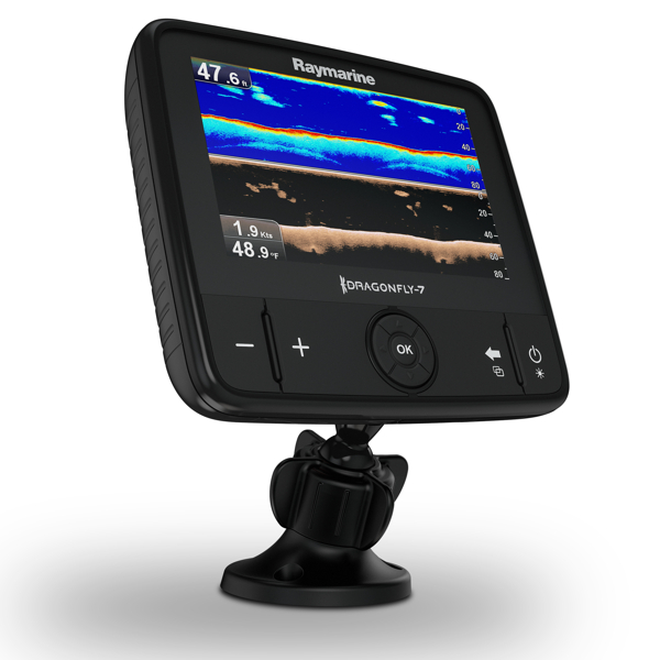 Dragonfly 7 Pro 7 Inch Sonar GPS with Down Vision Inc CPT-DVS Transducer. No Chart