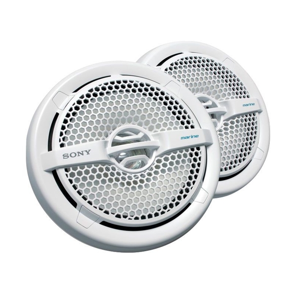 MP1611 16cm (6.5 Inch) Dual-Cone Marine Speaker 140W White (Pr) IPx5 (XSMP1611)