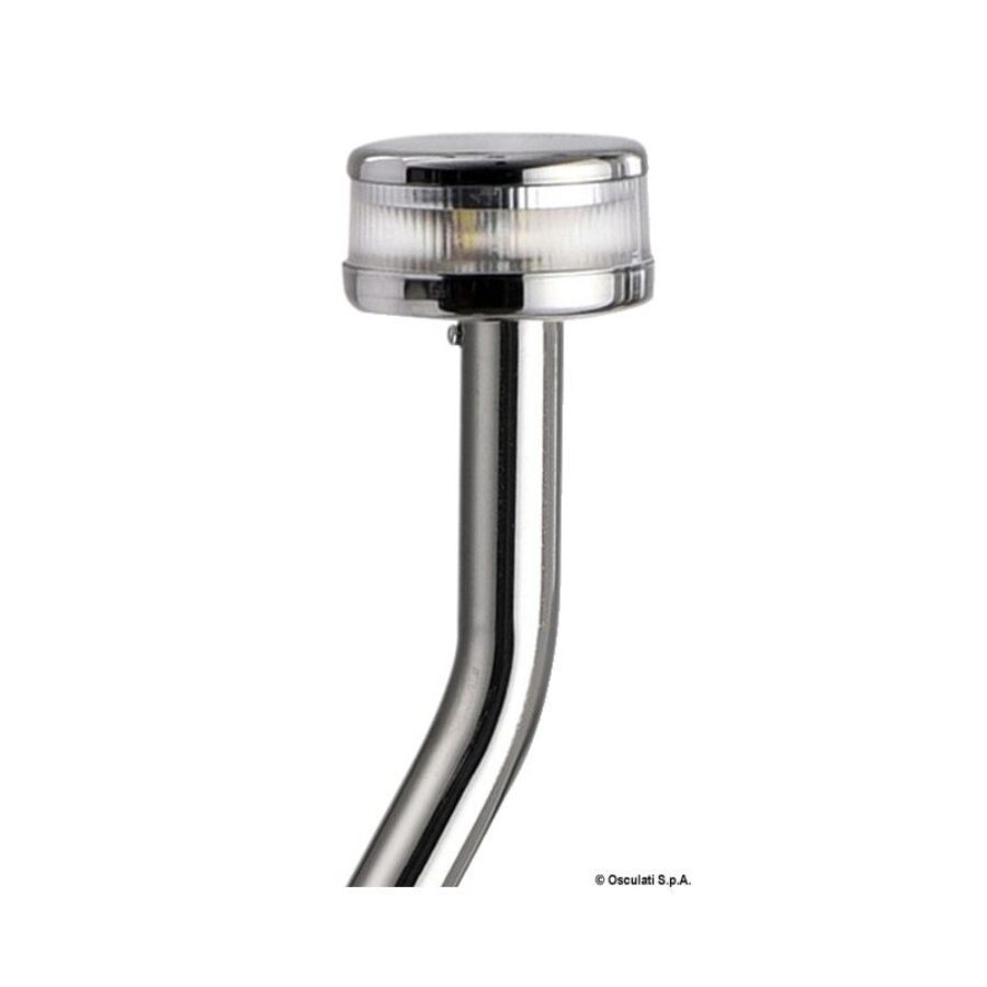 Pole Light with EVOLED 360 Light - Pull-Out Angular Version with Stainless Steel Base, Flat Mounting - 120cm