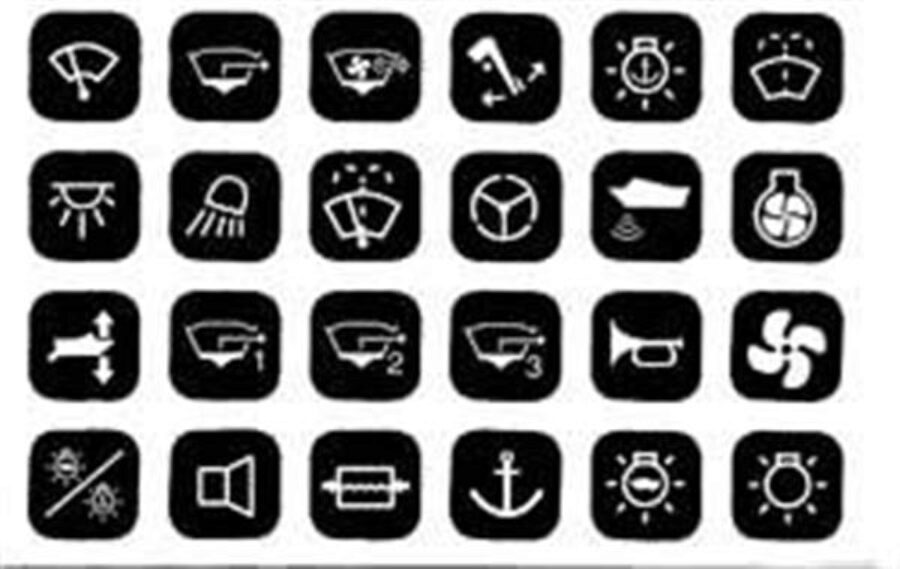 Label Set-1002 Contour 1000 Switch Panel (SET-1002)