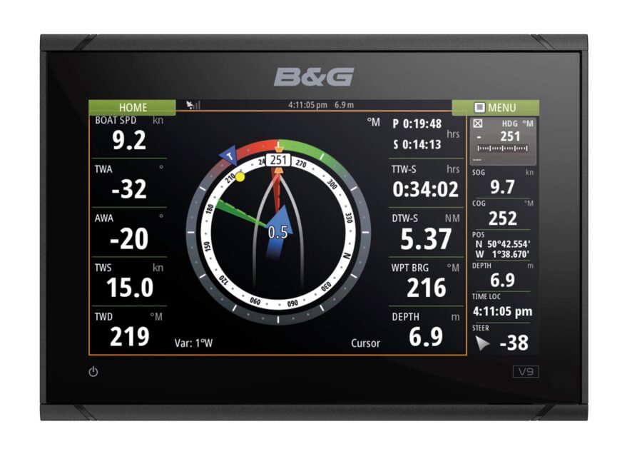 Vulcan 9 FS 9 Inch Multi-Touch Chartplotter with Built In Forward Looking Sonar - No Transducer Supplied