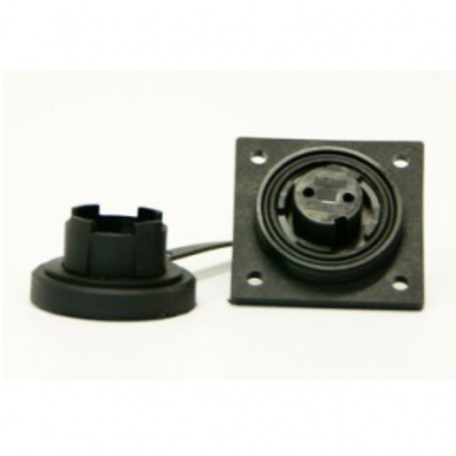 2 Pin Low-Flange Socket & Cap