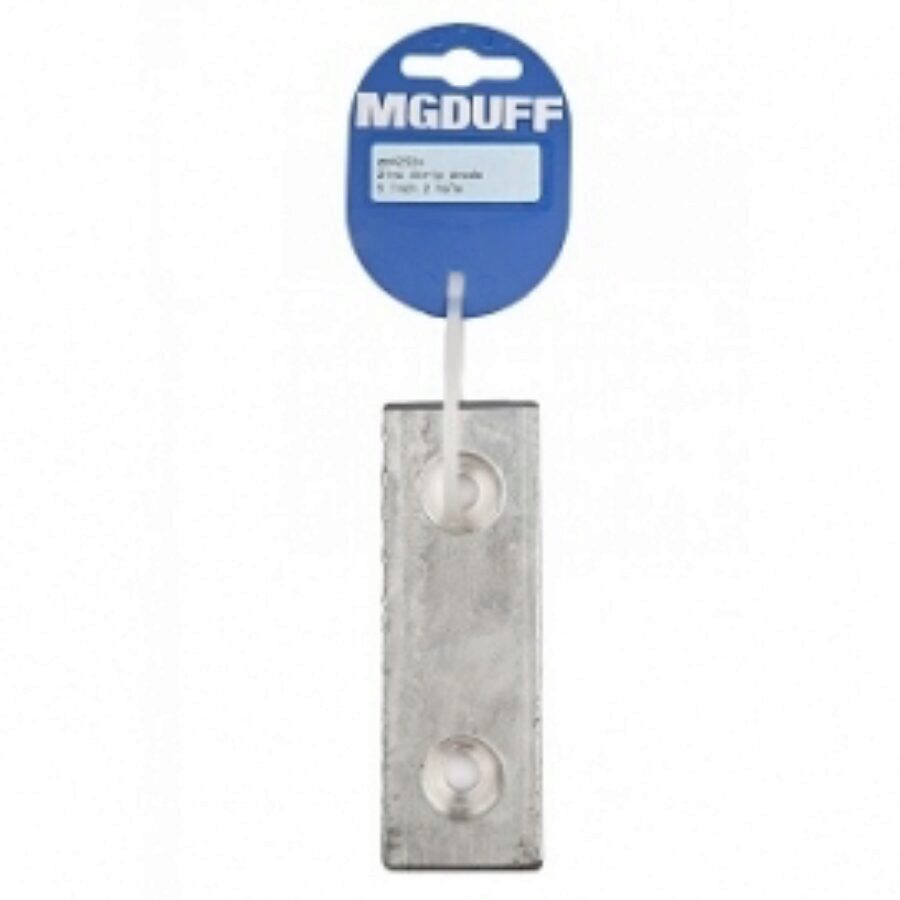 Zinc Strip Anode 5Inch Drilled 2 Holes
