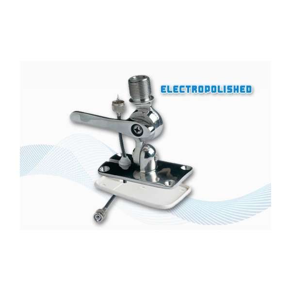 RA166-00 Stainless Steel 4 Way Deck Antenna Mount (RA16600)