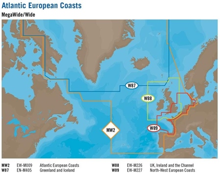 MAX Wide & Megawide Charts - W85 Wide Baltic Sea & Denmark