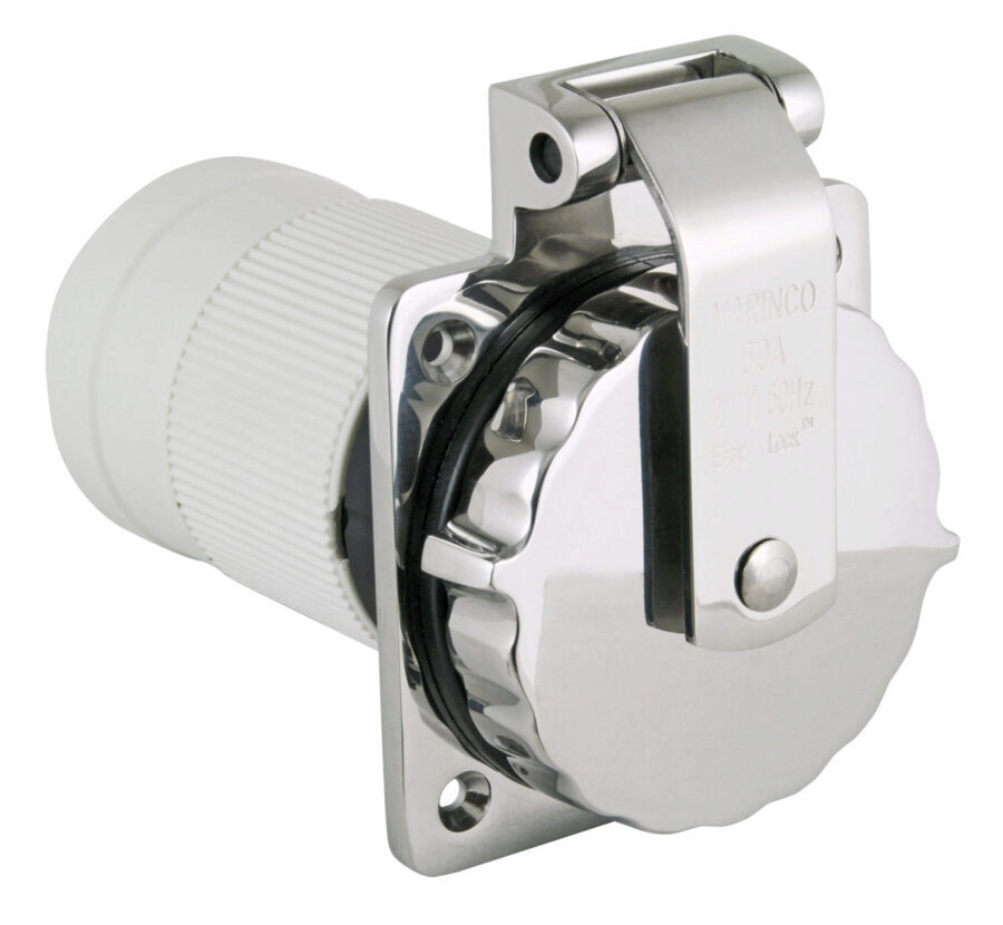 Inlet, 50A 230V, Stainless Steel