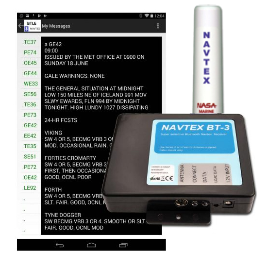 BT3 Bluetooth Navtex Receiver With Series 2 Antenna