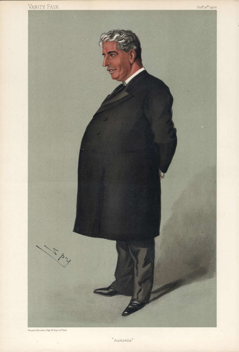 Caricature of Edmund Barton by Leslie ‘Spy’ Ward