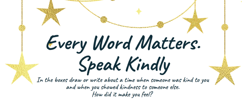 Every word matters. Speak kindly image