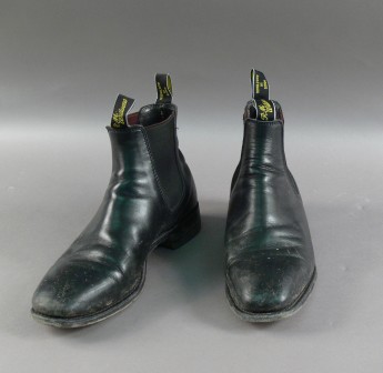 Kevin Rudd’s RM Williams riding boots. Museum of Australian Democracy Collection