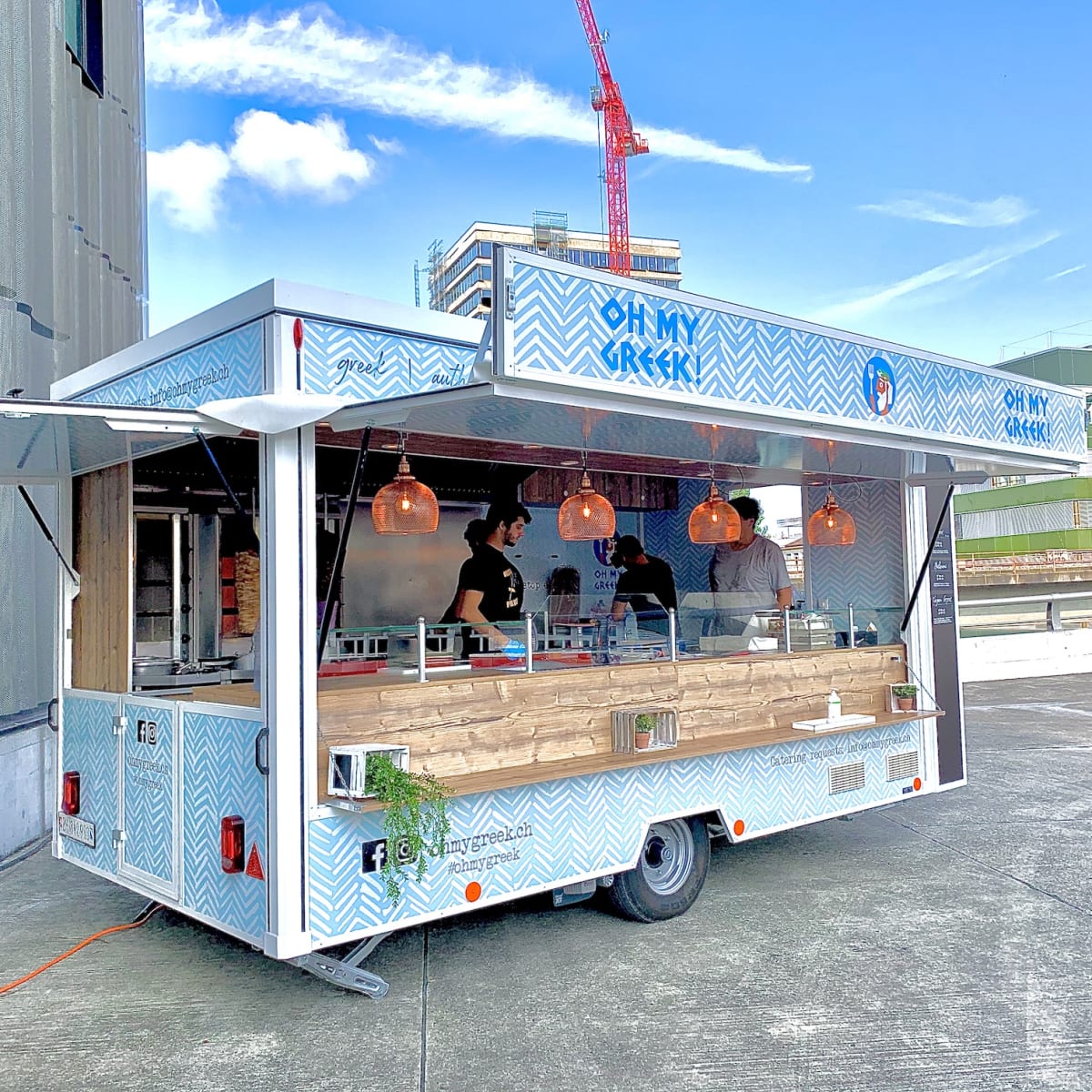 Oh My Greek - Food Trucks et Traiteurs in Oh My Greek, 1, Kalkbreitestrasse, Werd, Kreis 4, Zurich, District de Zurich, Zurich, 8003, Suisse