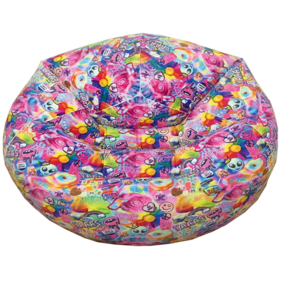 Psychedelic Collage Blow Up Chair Iscream