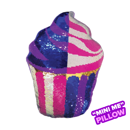 Mini Cupcake Reversible Sequin Pillow 